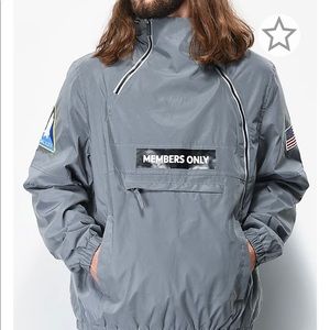 Members only jackets size:medium reflective in light